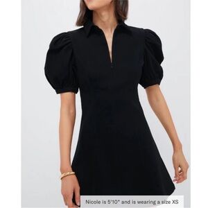 Tuckernuck Black Puff Sleeve Dress